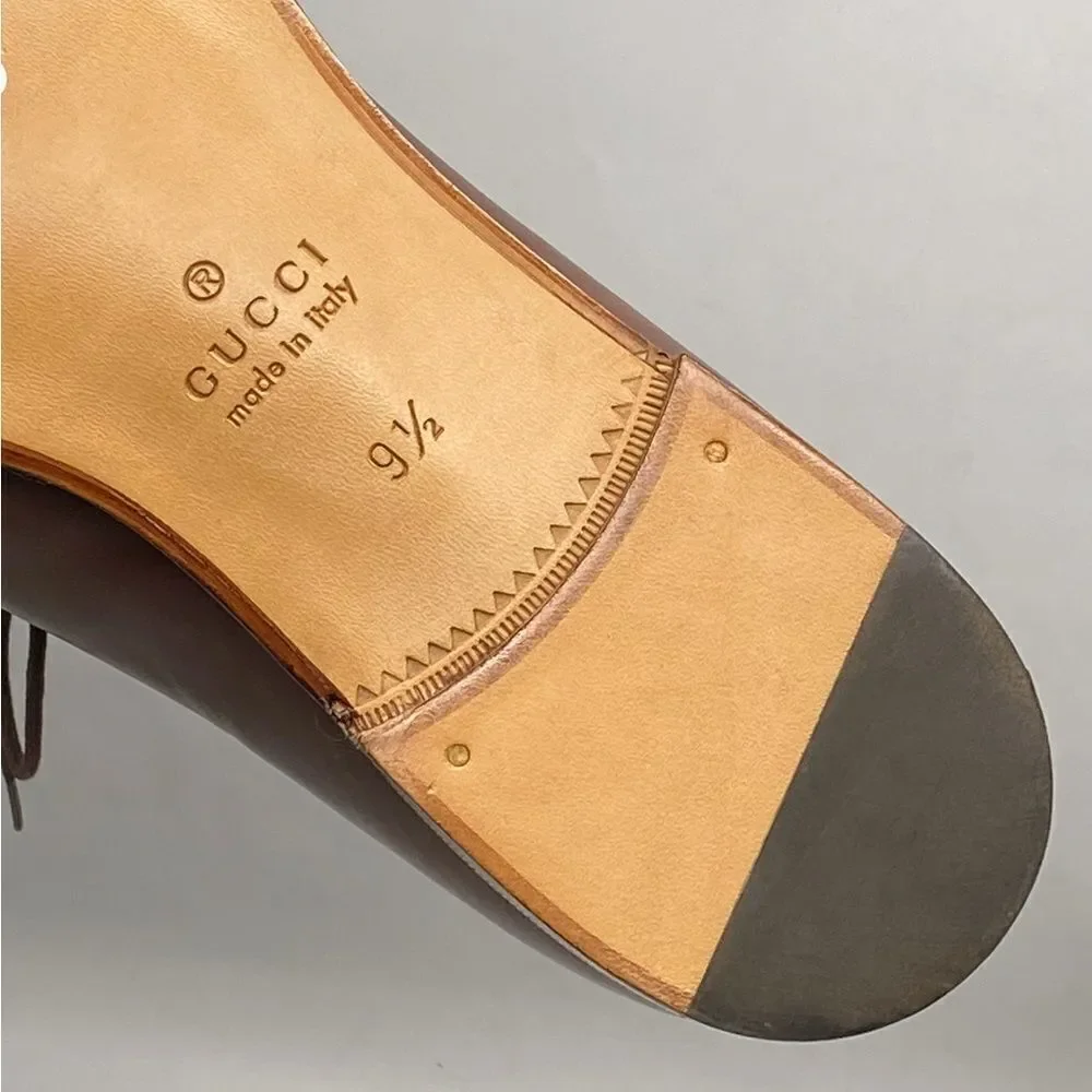Gucci Leather Lace-Up Derby Shoe size 9.5/us size 10.5